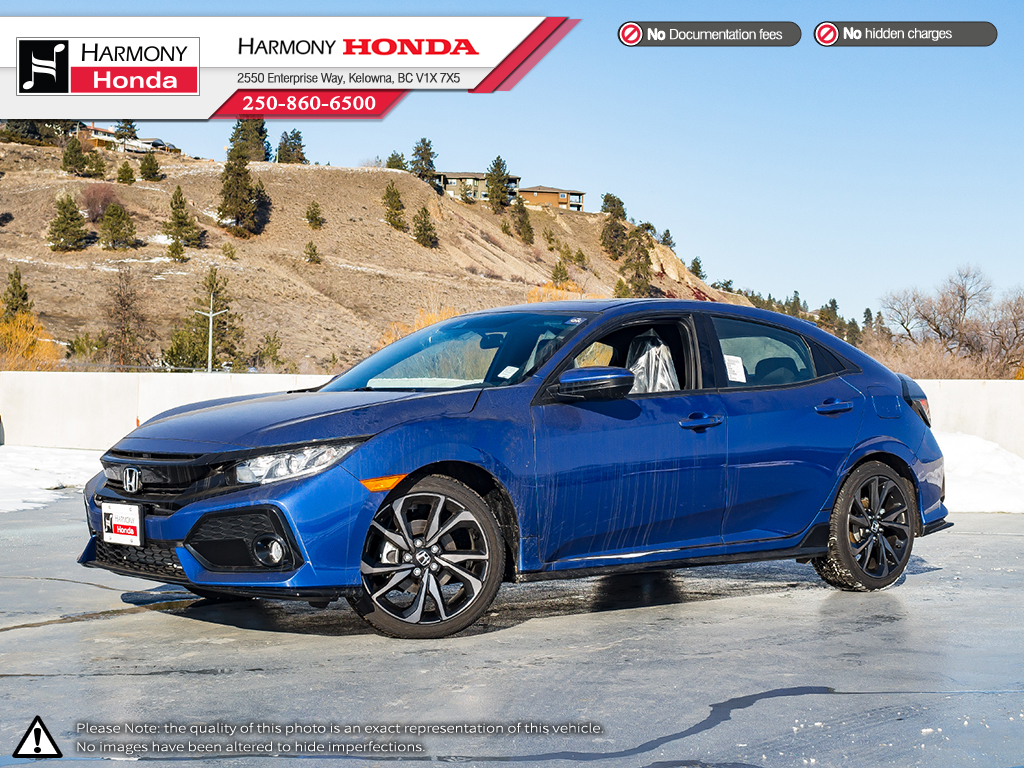 New 2019 Honda Civic Hatchback Sport 4 Door Car In Kelowna 19201